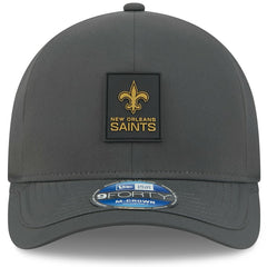 New Orleans Saints New Era 2025 Sideline Cold Weather 9FORTY M-Crown Adjustable Hat - Charcoal Hats