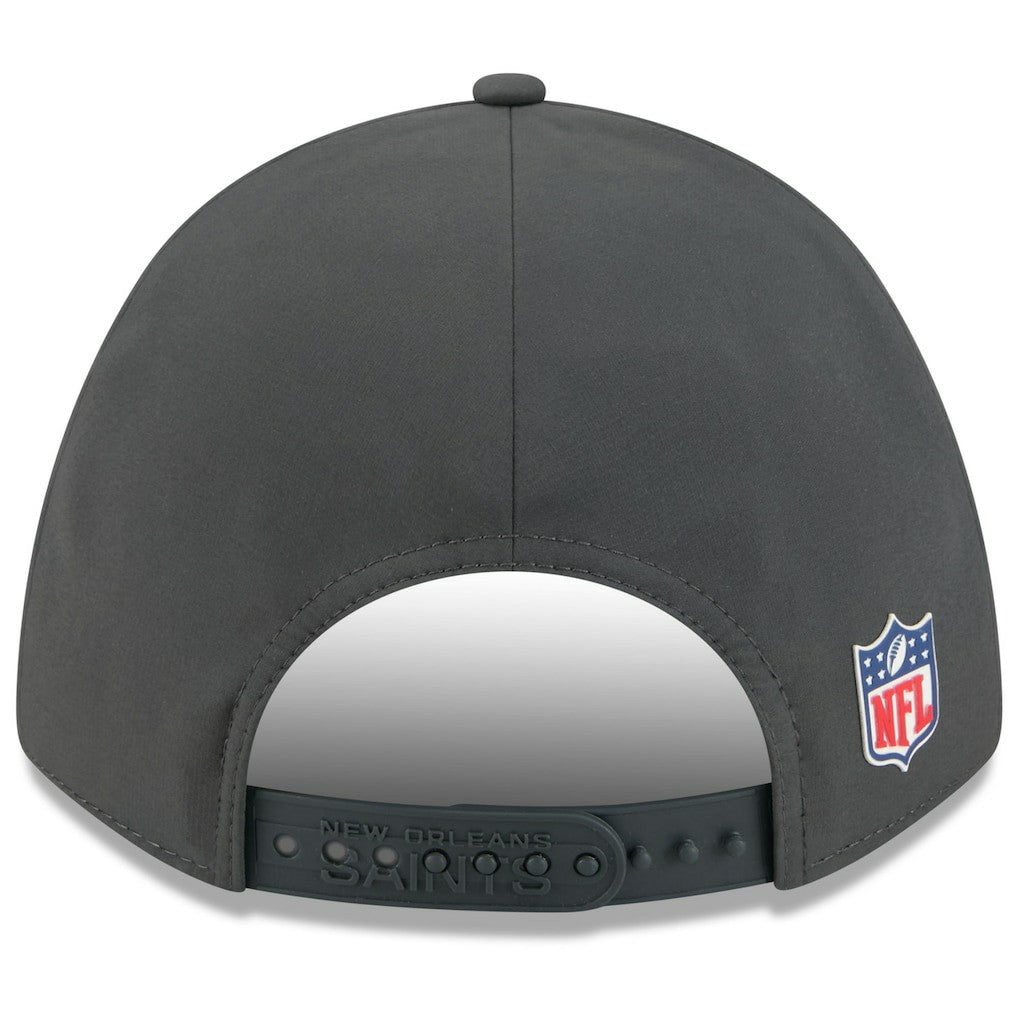 New Orleans Saints New Era 2025 Sideline Cold Weather 9FORTY M-Crown Adjustable Hat - Charcoal Hats