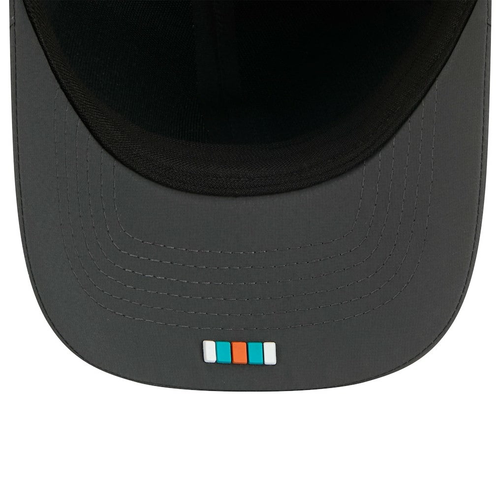 Miami Dolphins New Era 2025 Sideline Cold Weather 9FORTY M-Crown Adjustable Hat - Charcoal Hats