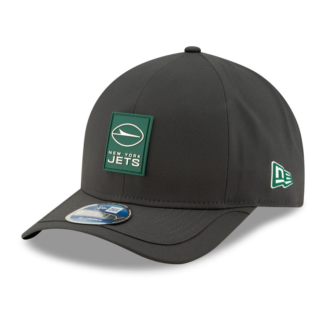 New York Jets New Era 2025 Sideline Cold Weather 9FORTY M-Crown Adjustable Hat - Charcoal Hats