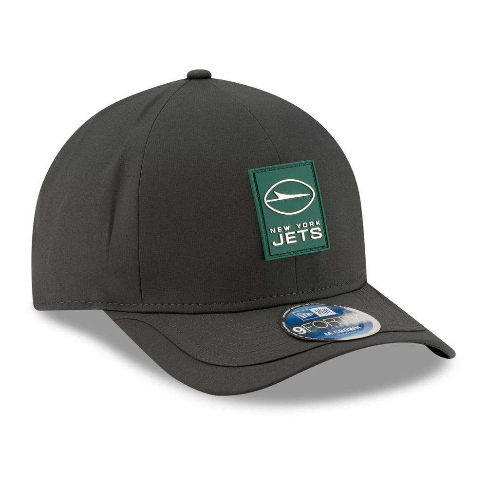 New York Jets New Era 2025 Sideline Cold Weather 9FORTY M-Crown Adjustable Hat - Charcoal Hats