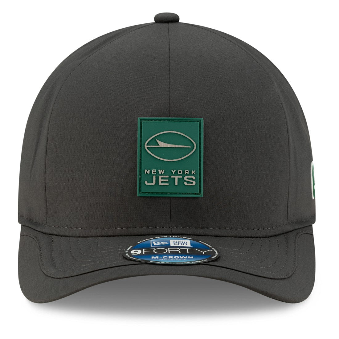 New York Jets New Era 2025 Sideline Cold Weather 9FORTY M-Crown Adjustable Hat - Charcoal Hats