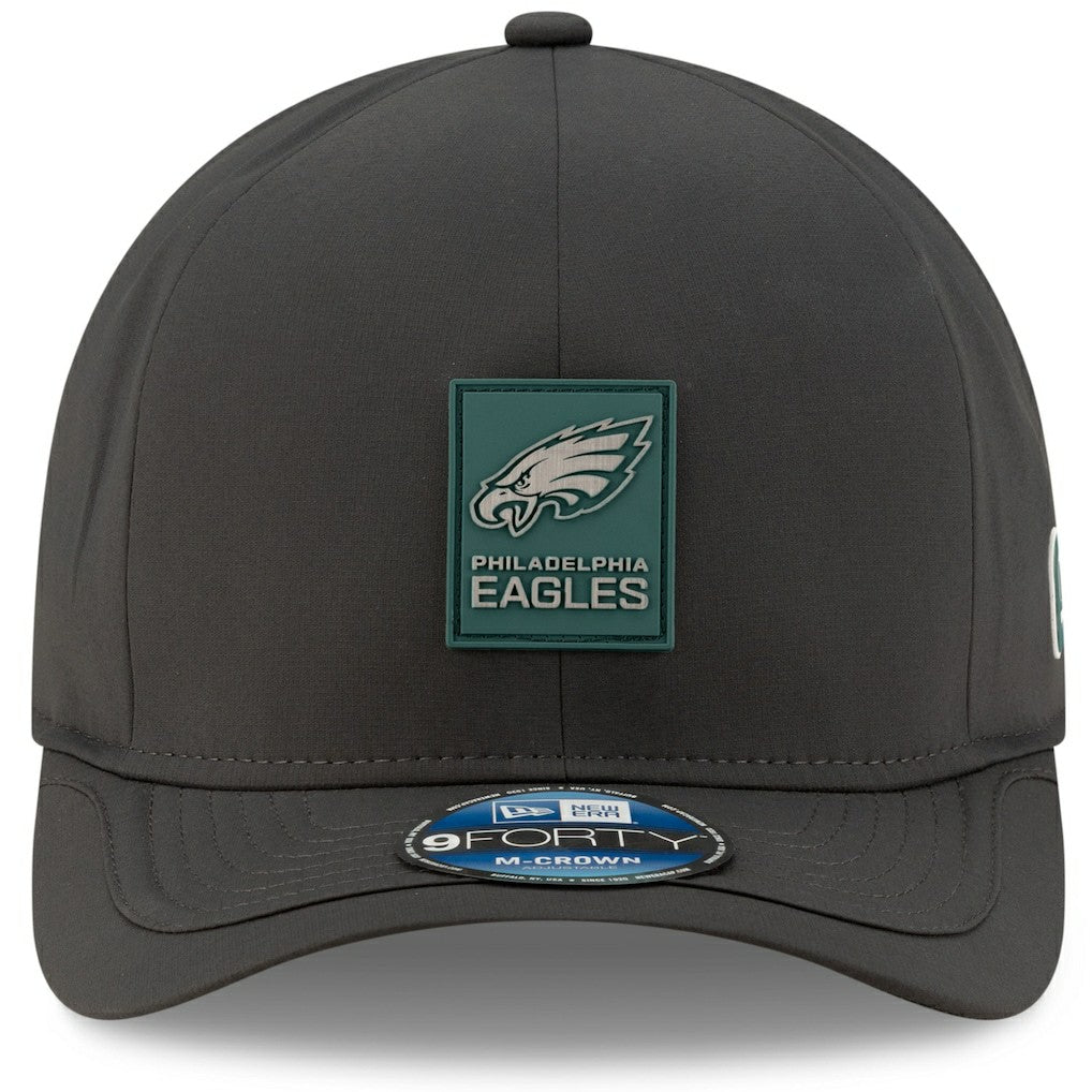 Philadelphia Eagles New Era 2025 Sideline Cold Weather 9FORTY M-Crown Adjustable Hat - Charcoal Hats