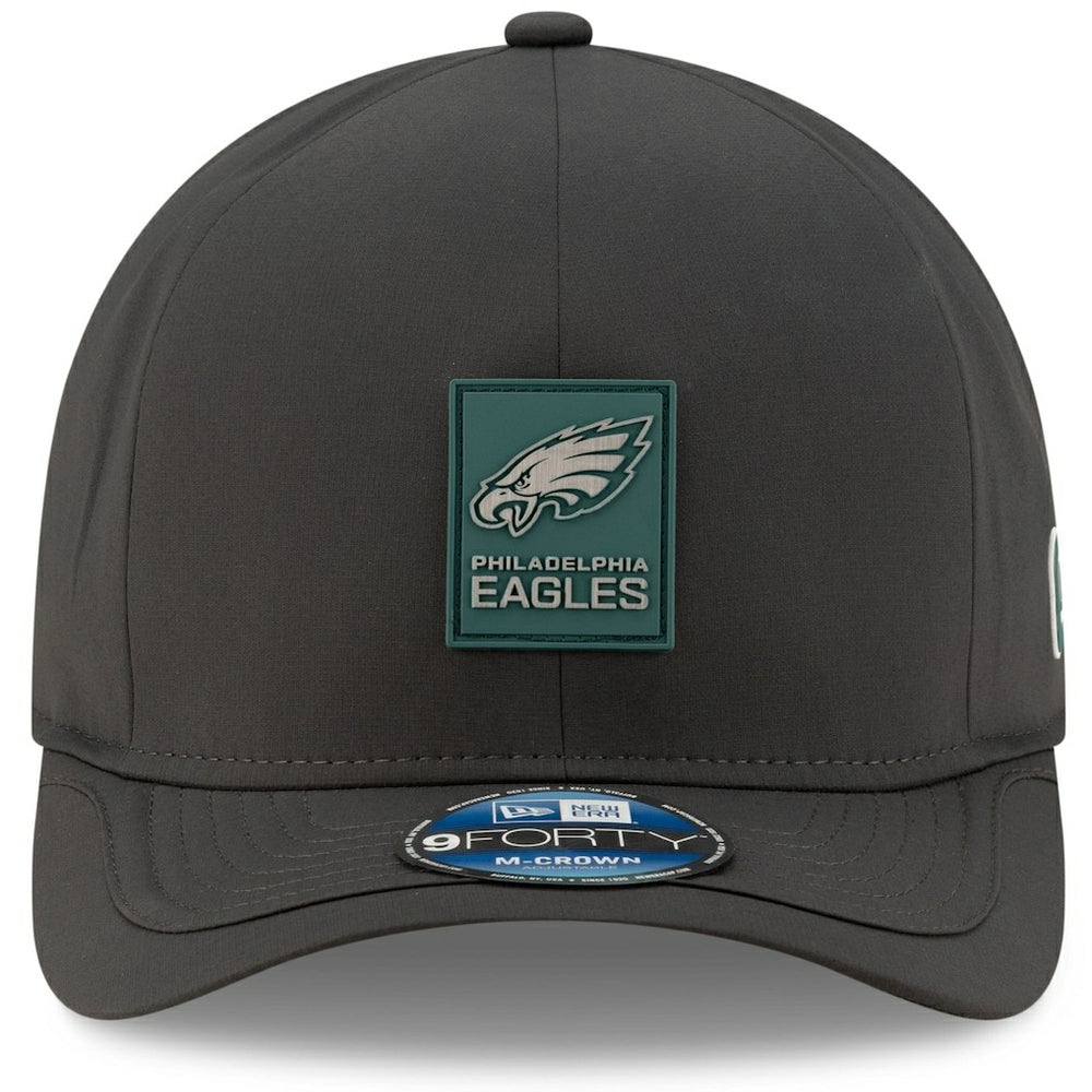 Philadelphia Eagles New Era 2025 Sideline Cold Weather 9FORTY M-Crown Adjustable Hat - Charcoal Hats