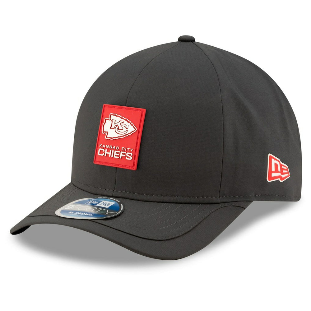 Kansas City Chiefs New Era 2025 Sideline Cold Weather 9FORTY M-Crown Adjustable Hat - Charcoal Hats