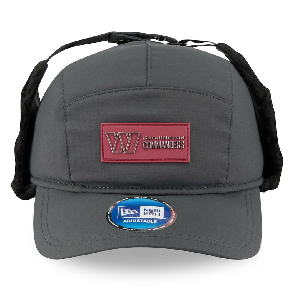 Washington Commanders New Era 2025 Sideline Cold Weather Runner Dog Ear Adjustable Hat - Charcoal Hats