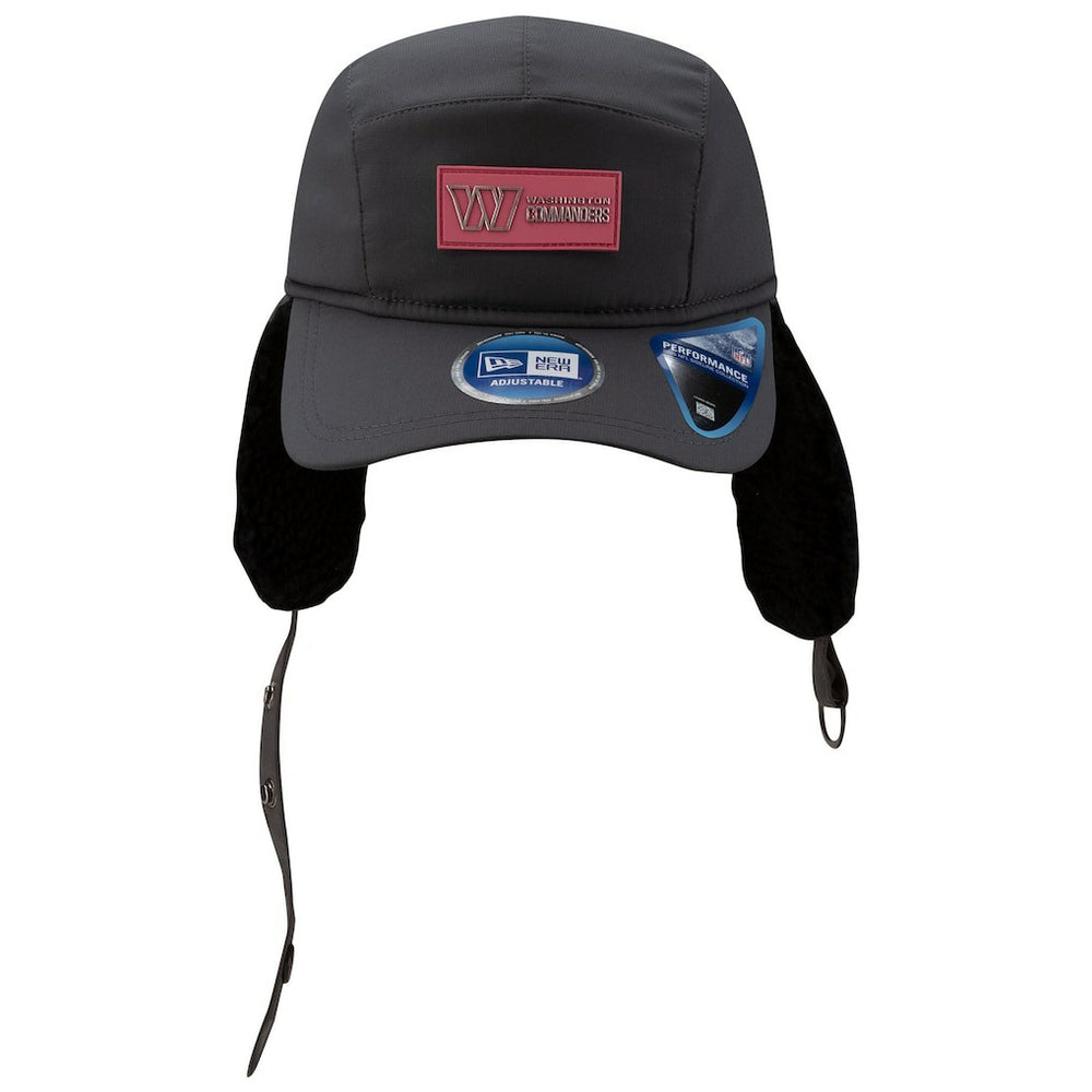 Washington Commanders New Era 2025 Sideline Cold Weather Runner Dog Ear Adjustable Hat - Charcoal Hats