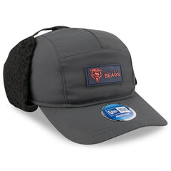 Chicago Bears New Era 2025 Sideline Cold Weather Runner Dog Ear Adjustable Hat - Charcoal Hats