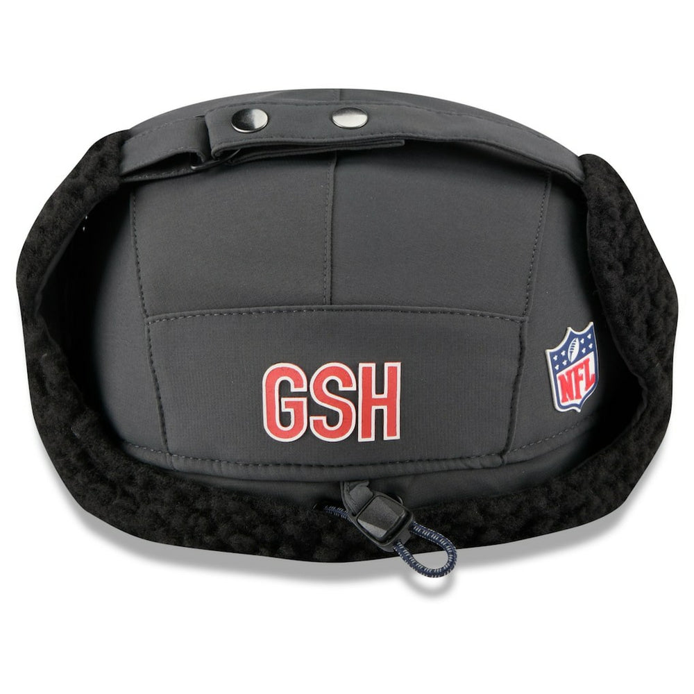 Chicago Bears New Era 2025 Sideline Cold Weather Runner Dog Ear Adjustable Hat - Charcoal Hats