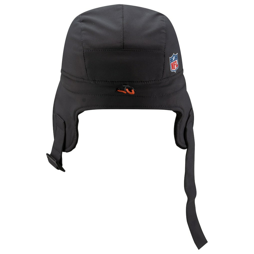 Cleveland Browns New Era 2025 Sideline Cold Weather Runner Dog Ear Adjustable Hat - Charcoal Hats