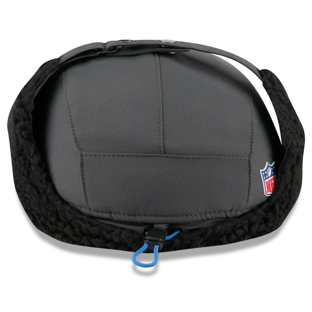 Detroit Lions New Era 2025 Sideline Cold Weather Runner Dog Ear Adjustable Hat - Charcoal Hats