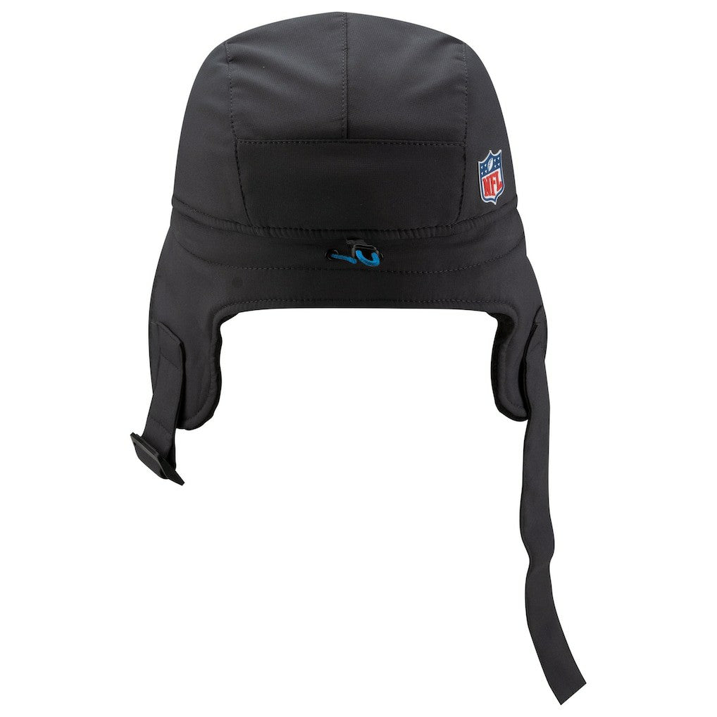 Detroit Lions New Era 2025 Sideline Cold Weather Runner Dog Ear Adjustable Hat - Charcoal Hats
