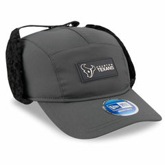 Houston Texans New Era 2025 Sideline Cold Weather Runner Dog Ear Adjustable Hat - Charcoal Hats