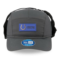 Indianapolis Colts New Era 2025 Sideline Cold Weather Runner Dog Ear Adjustable Hat - Charcoal Hats