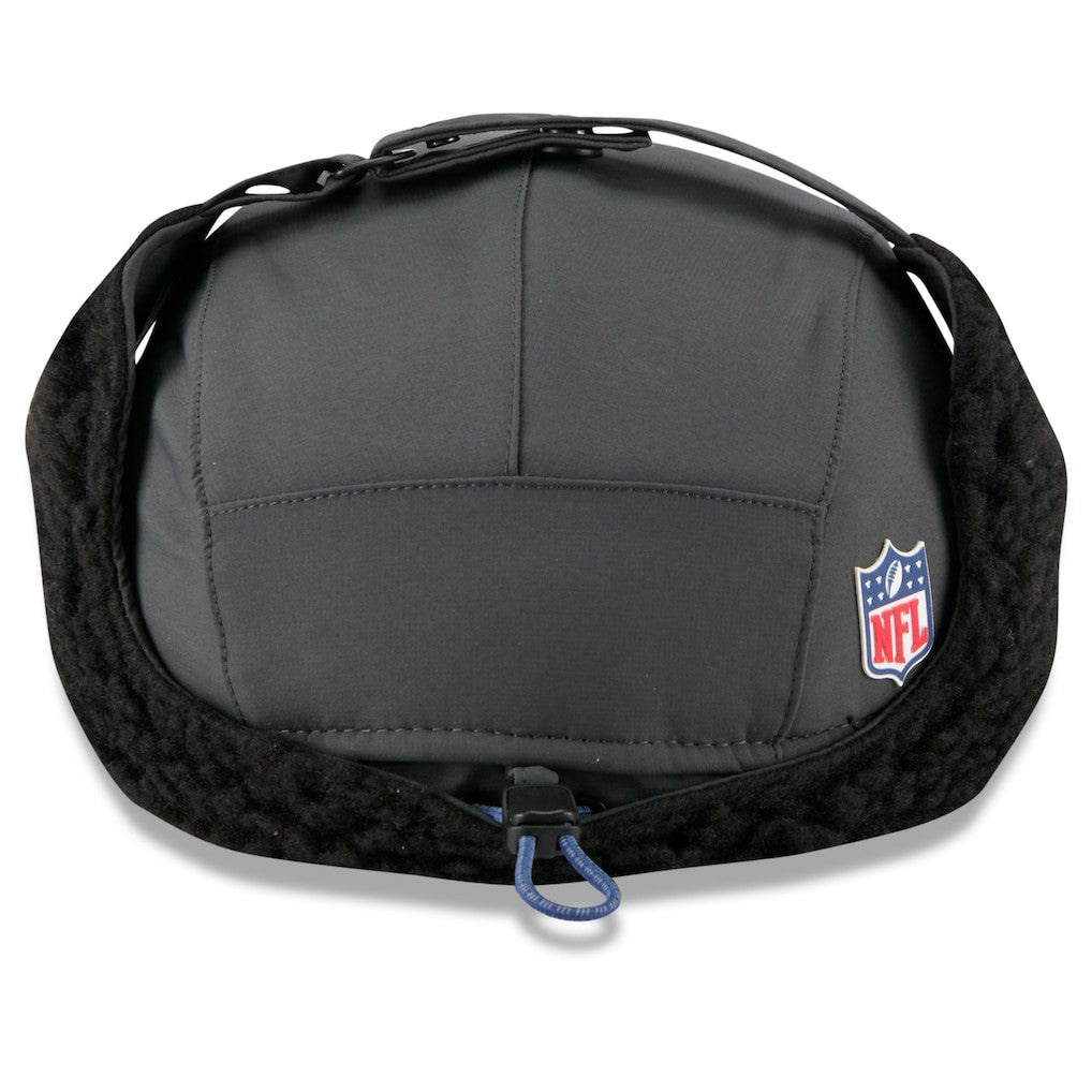 Indianapolis Colts New Era 2025 Sideline Cold Weather Runner Dog Ear Adjustable Hat - Charcoal Hats