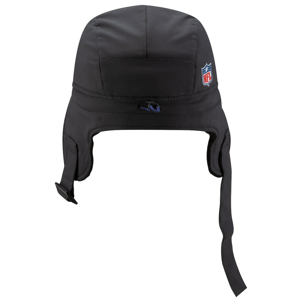 Indianapolis Colts New Era 2025 Sideline Cold Weather Runner Dog Ear Adjustable Hat - Charcoal Hats