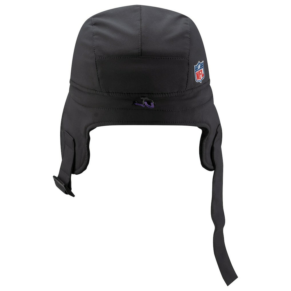 Minnesota Vikings New Era 2025 Sideline Cold Weather Runner Dog Ear Adjustable Hat - Charcoal Hats