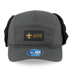 New Orleans Saints New Era 2025 Sideline Cold Weather Runner Dog Ear Adjustable Hat - Charcoal Hats