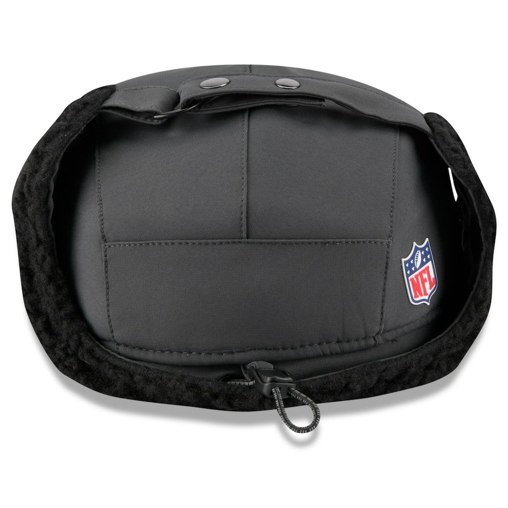 New Orleans Saints New Era 2025 Sideline Cold Weather Runner Dog Ear Adjustable Hat - Charcoal Hats