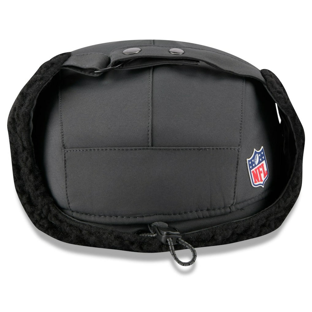 New Orleans Saints New Era 2025 Sideline Cold Weather Runner Dog Ear Adjustable Hat - Charcoal Hats