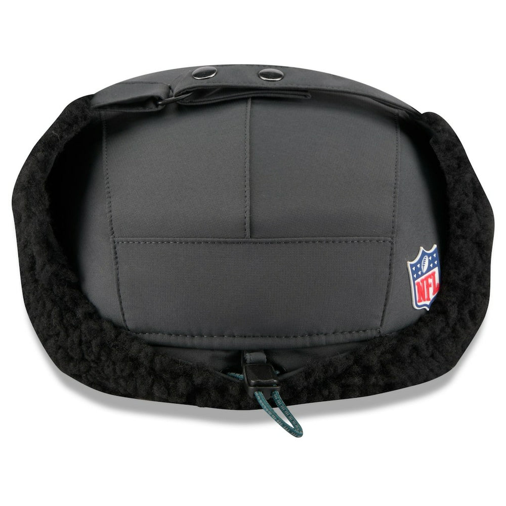 Philadelphia Eagles New Era 2025 Sideline Cold Weather Runner Dog Ear Adjustable Hat - Charcoal Hats