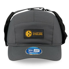 Pittsburgh Steelers New Era 2025 Sideline Cold Weather Runner Dog Ear Adjustable Hat - Charcoal Hats