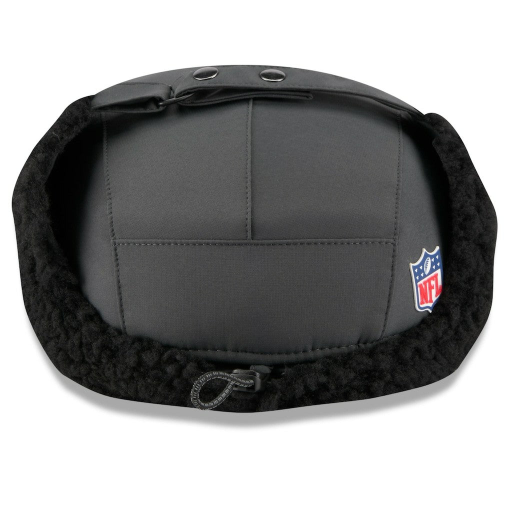 Pittsburgh Steelers New Era 2025 Sideline Cold Weather Runner Dog Ear Adjustable Hat - Charcoal Hats