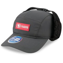 San Francisco 49ers New Era 2025 Sideline Cold Weather Runner Dog Ear Adjustable Hat - Charcoal Hats