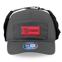 San Francisco 49ers New Era 2025 Sideline Cold Weather Runner Dog Ear Adjustable Hat - Charcoal Hats