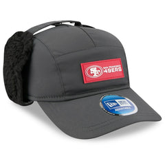 San Francisco 49ers New Era 2025 Sideline Cold Weather Runner Dog Ear Adjustable Hat - Charcoal Hats