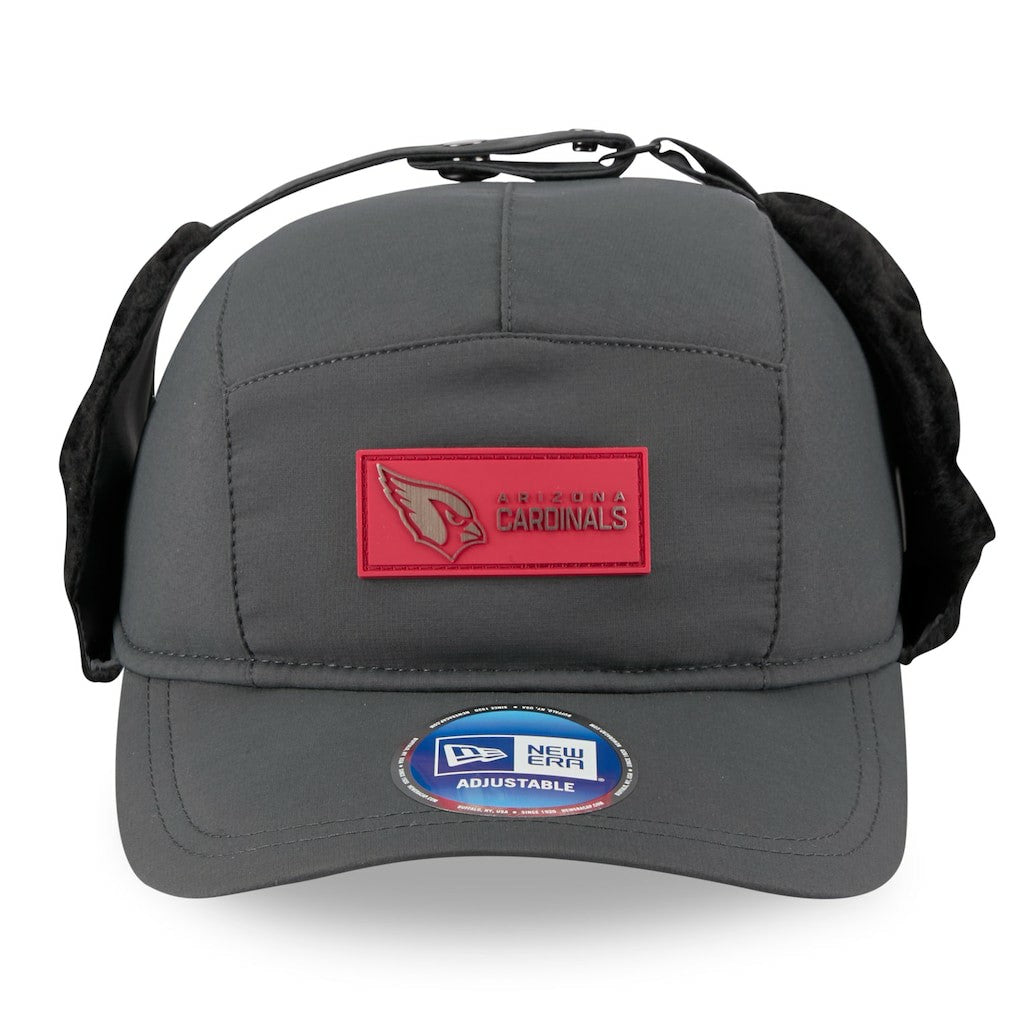 Arizona Cardinals New Era 2025 Sideline Cold Weather Runner Dog Ear Adjustable Hat - Charcoal Hats