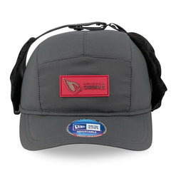 Arizona Cardinals New Era 2025 Sideline Cold Weather Runner Dog Ear Adjustable Hat - Charcoal Hats