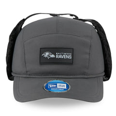 Baltimore Ravens New Era 2025 Sideline Cold Weather Runner Dog Ear Adjustable Hat - Charcoal Hats