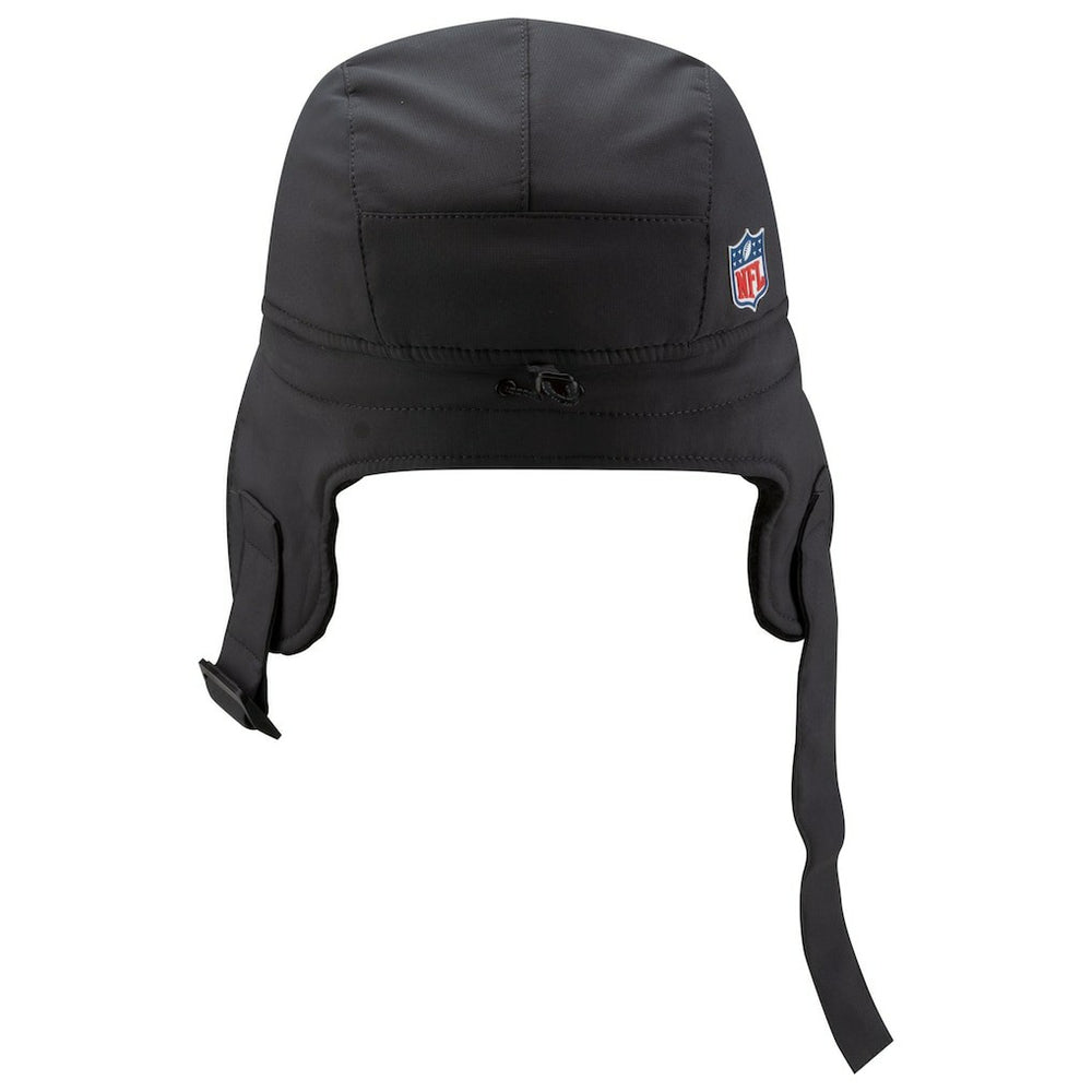 Atlanta Falcons New Era 2025 Sideline Cold Weather Runner Dog Ear Adjustable Hat - Charcoal Hats