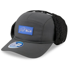 Buffalo Bills New Era 2025 Sideline Cold Weather Runner Dog Ear Adjustable Hat - Charcoal Hats