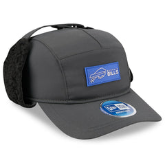 Buffalo Bills New Era 2025 Sideline Cold Weather Runner Dog Ear Adjustable Hat - Charcoal Hats