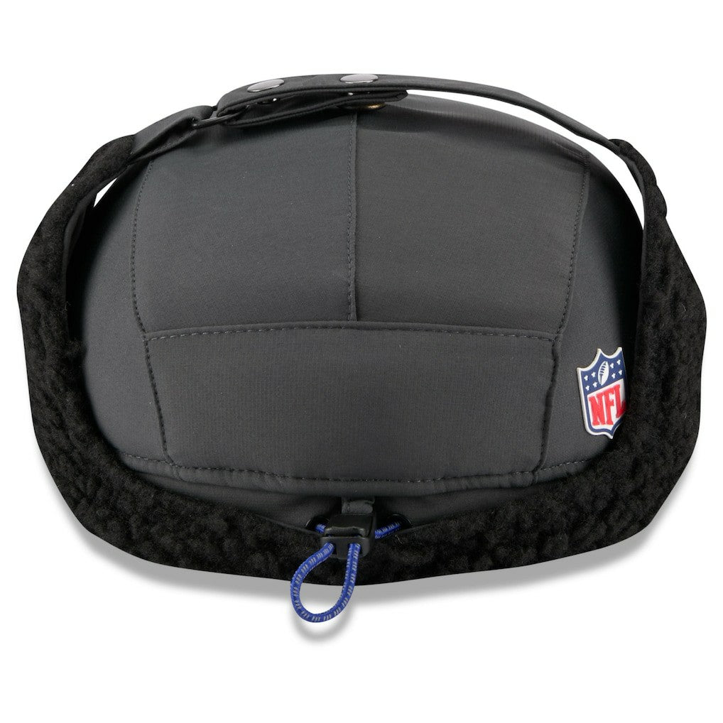 Buffalo Bills New Era 2025 Sideline Cold Weather Runner Dog Ear Adjustable Hat - Charcoal Hats