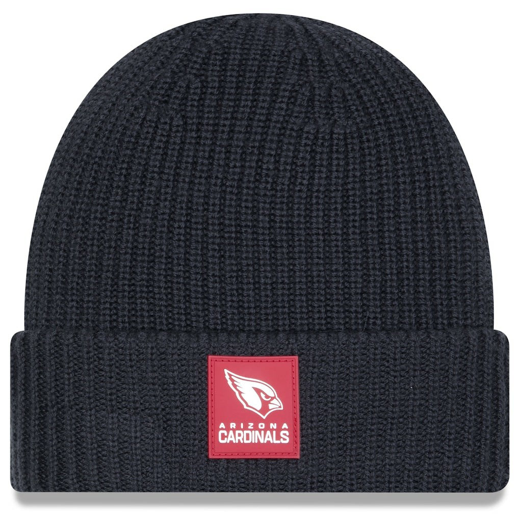 Arizona Cardinals New Era 2025 Sideline Cold Weather Cuffed Knit Hat - Charcoal Hats