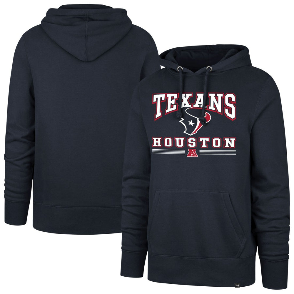 Houston Texans '47 Packed House Headline Pullover Hoodie - Navy Hoodies