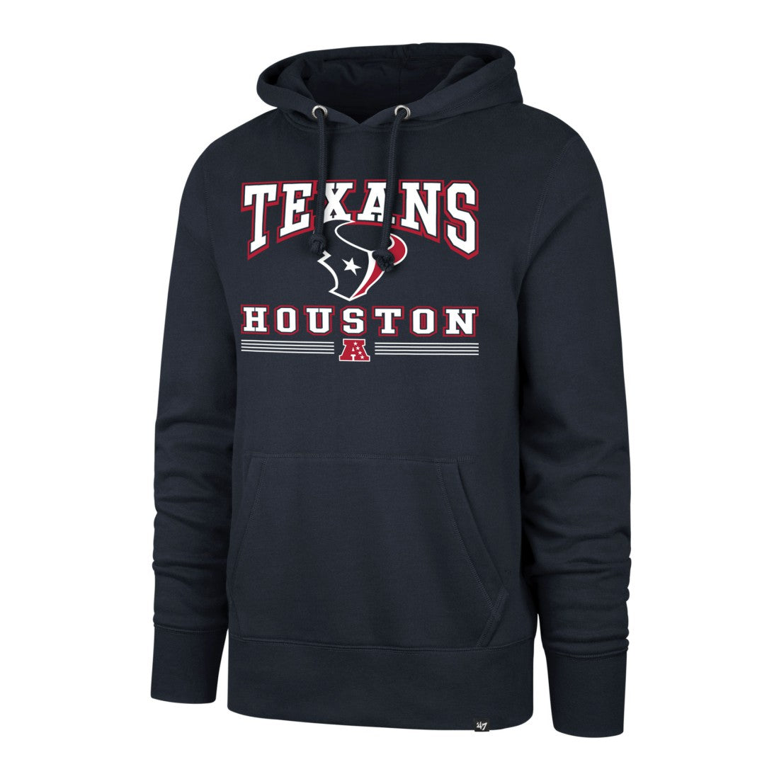 Houston Texans '47 Packed House Headline Pullover Hoodie - Navy Hoodies