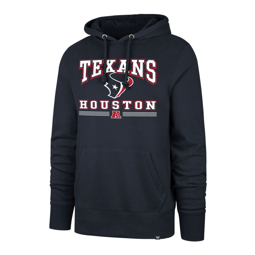 Houston Texans '47 Packed House Headline Pullover Hoodie - Navy Hoodies