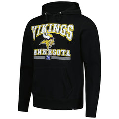 Minnesota Vikings '47 Packed House Headline Pullover Hoodie - Black Hoodies