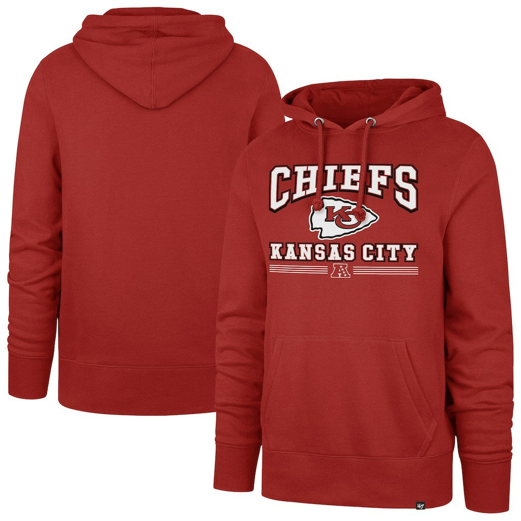 Kansas City Chiefs '47 Packed House Headline Pullover Hoodie - Red Hoodies