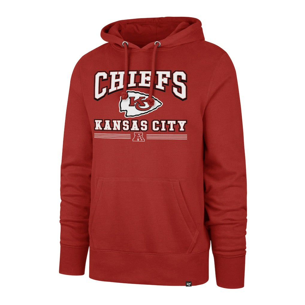 Kansas City Chiefs '47 Packed House Headline Pullover Hoodie - Red Hoodies