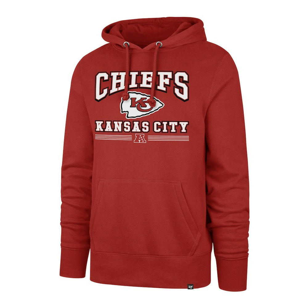 Kansas City Chiefs '47 Packed House Headline Pullover Hoodie - Red Hoodies