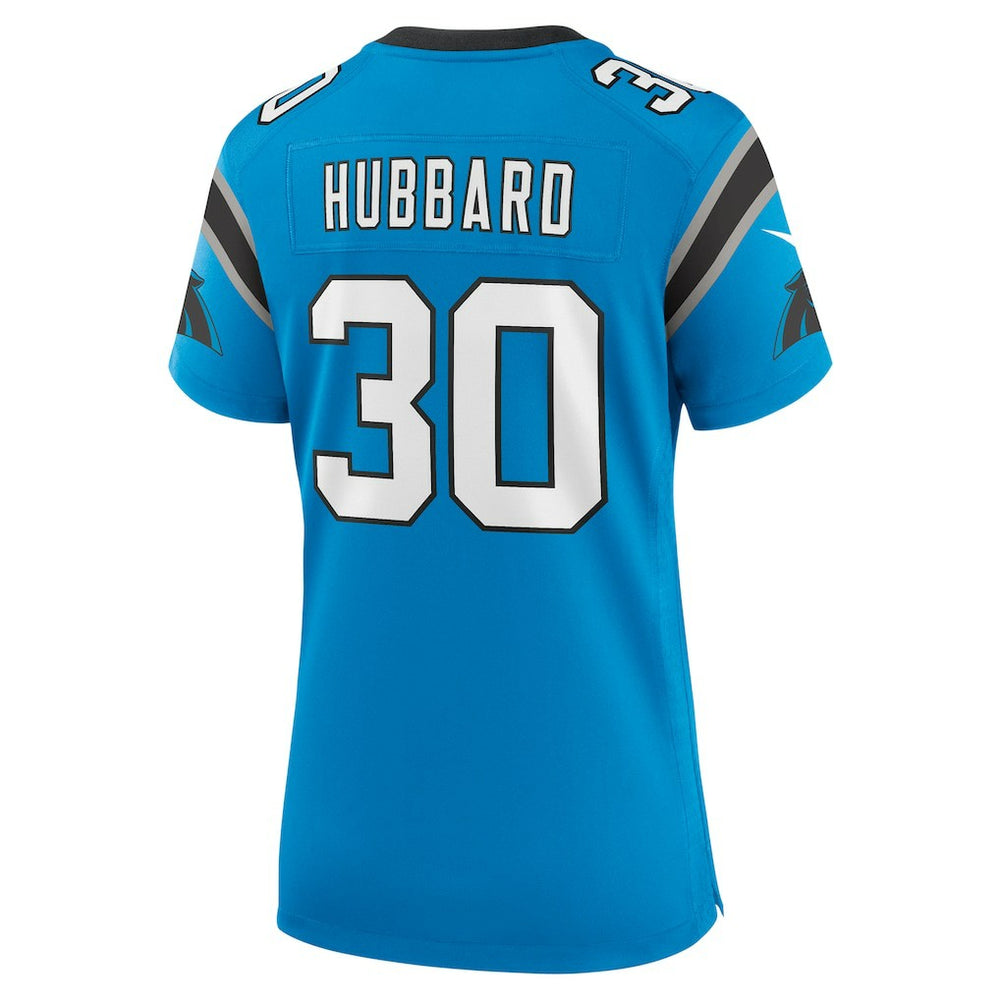 Chuba Hubbard Carolina Panthers Women's Alternate Game Jersey - Blue Jerseys