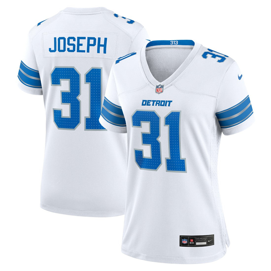 Kerby Joseph Detroit Lions Women's Game Jersey - White Jerseys