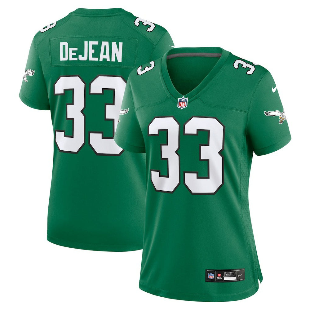 Cooper DeJean Philadelphia Eagles Women's Alternate Game Jersey - Kelly Green Jerseys