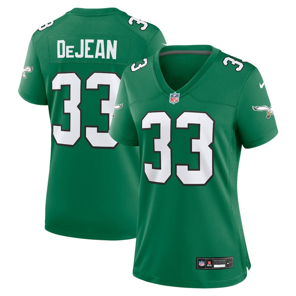 Cooper DeJean Philadelphia Eagles Women's Alternate Game Jersey - Kelly Green Jerseys