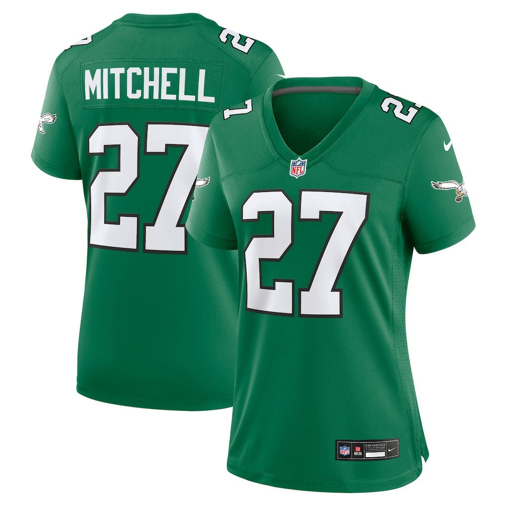 Quinyon Mitchell Philadelphia Eagles Women's Alternate Game Jersey - Kelly Green Jerseys